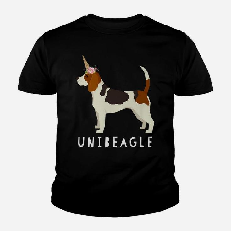 Unibeagle Funny Beagle Unicorn Dog Kid T-Shirt