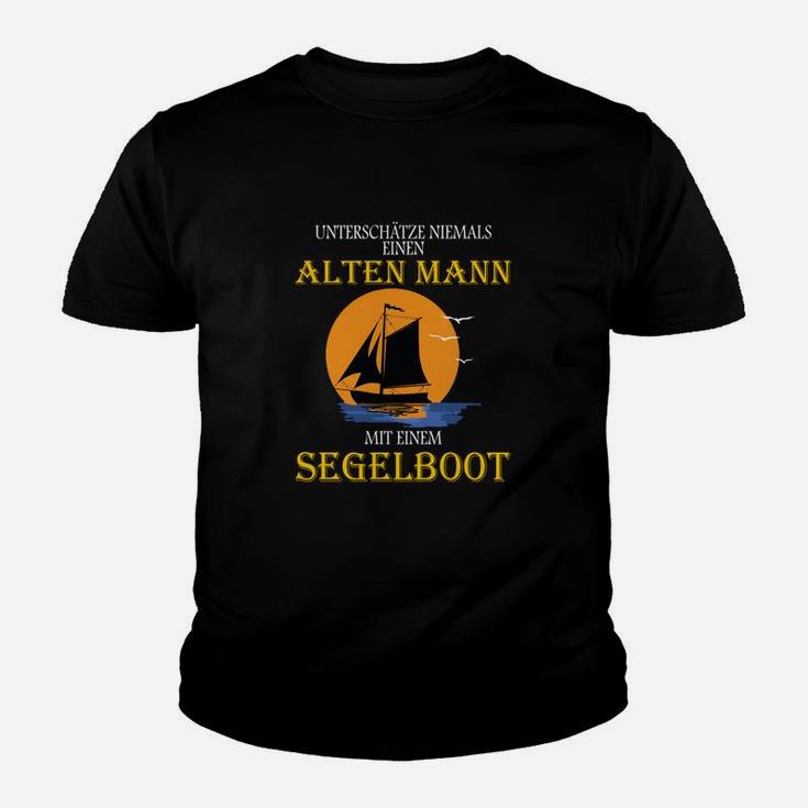 Unterschüchze Niemals Segelboot Kinder T-Shirt