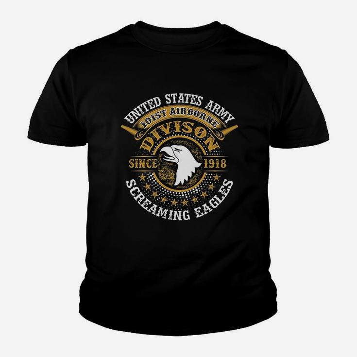 Us Army 101st Airborne Division Soldier Veteran Kid T-Shirt