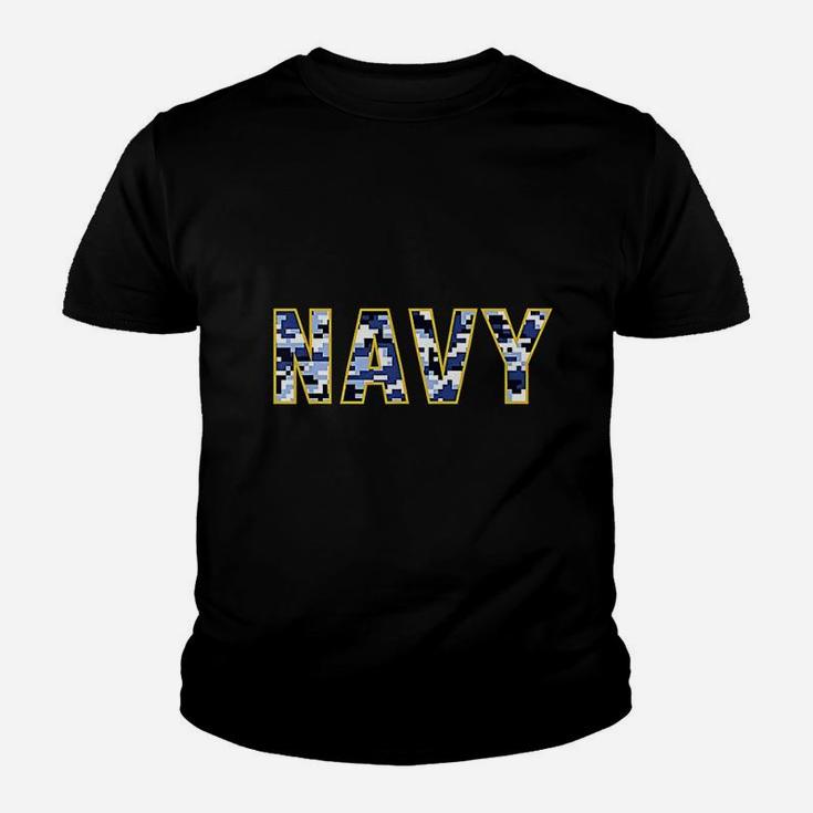 Us Navy Camo Digital Camouflage Kid T-Shirt