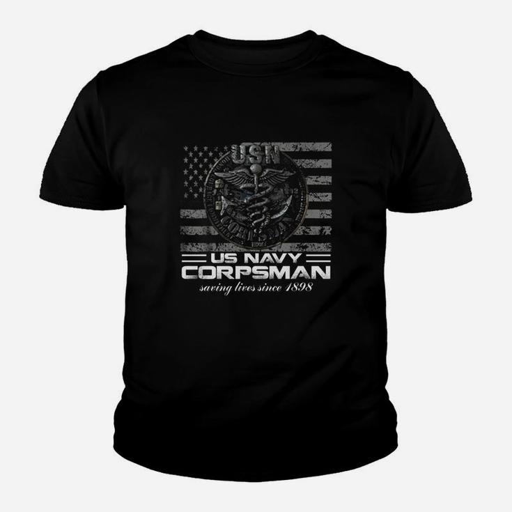 Us Navy Corpsman Navy Veteran Ideas Kid T-Shirt