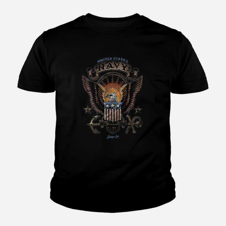 Us Navy Us Navy Vintage Tattoo Kid T-Shirt