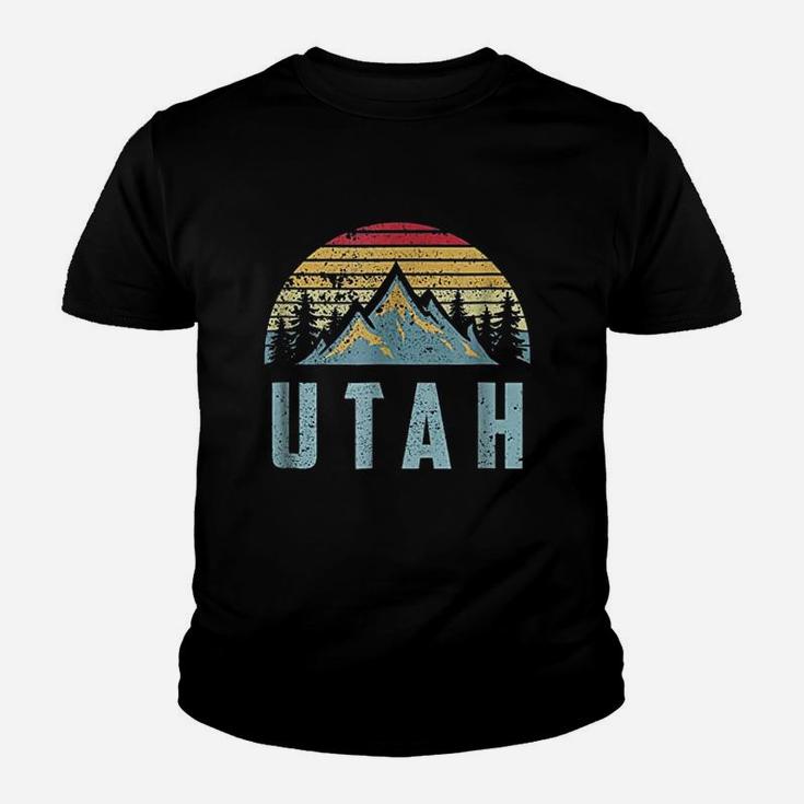 Utah Retro Vintage Mountains Kid T-Shirt