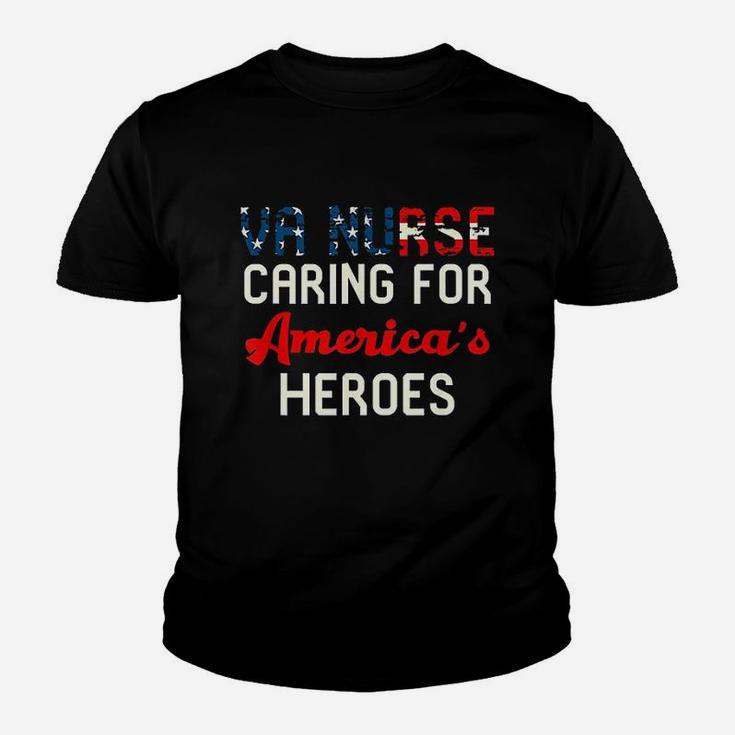 Va Nurse Caring For Americas Heroes Kid T-Shirt