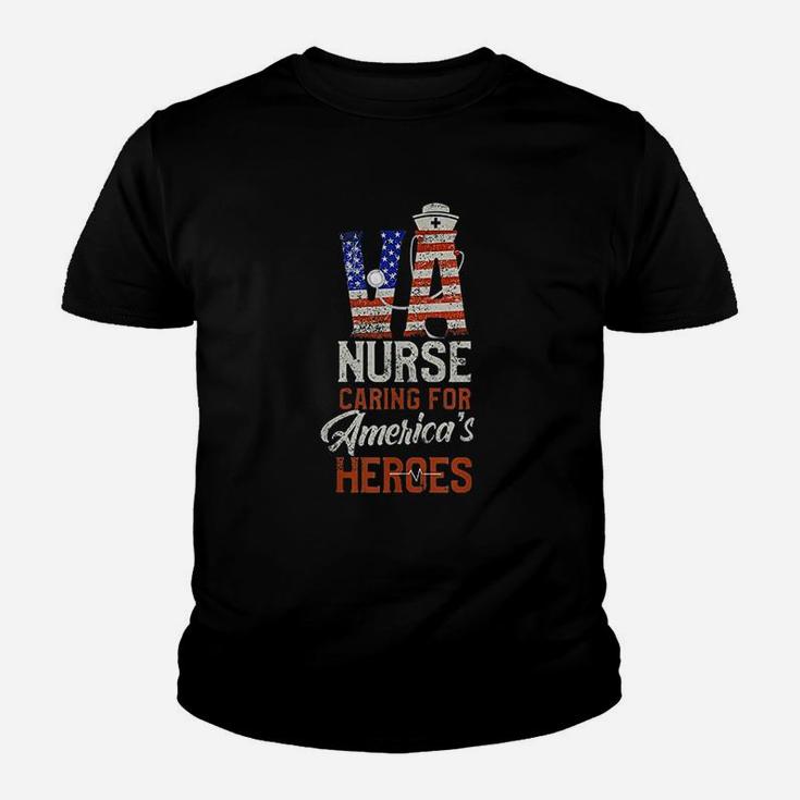 Va Nurse Caring For Americas Heroes Veterans Kid T-Shirt