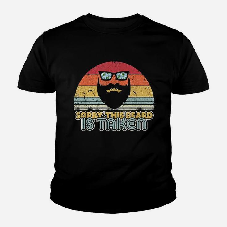 Valentines Day Gift For Him Sorry This Beard Is Taken Kid T-Shirt