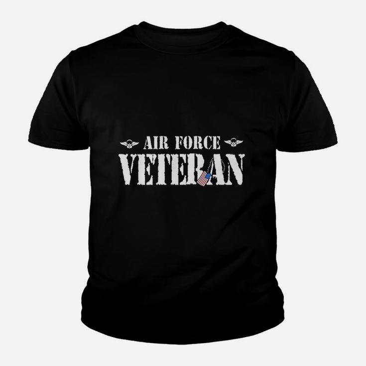 Veteran Us Air Force American Flag Kid T-Shirt