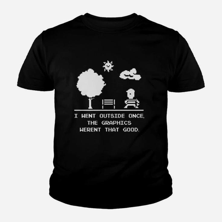 Video Gamer Gaming I Paused My Game I Went Outside Christmas Kid T-Shirt