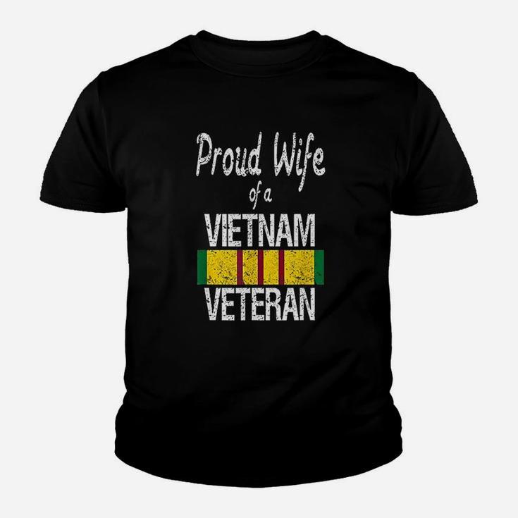 Vietnam Veteran Proud Wife Of A Vietnam Veteran Kid T-Shirt
