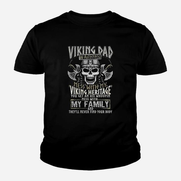 Viking Dad Viking Vahalla Odin Celtic Ferrir Kid T-Shirt