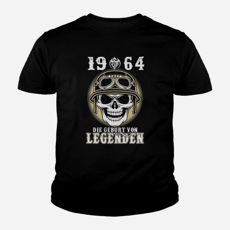 Vintage 1964 Motorrad-Schädel Kinder Tshirt für Legenden