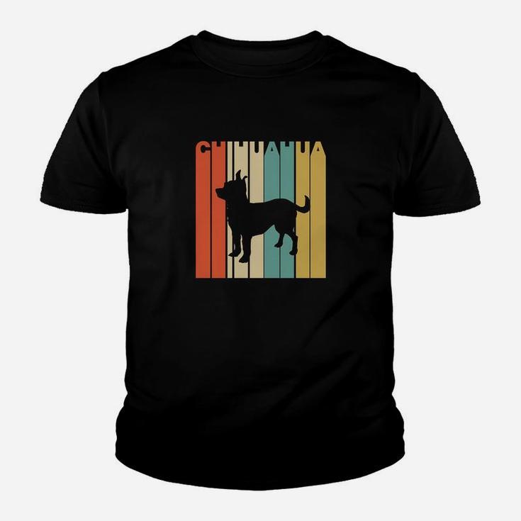 Vintage 1970s Style Chihuahua Silhoue Q Kinder T-Shirt