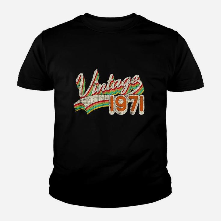 Vintage 1971 For People Born In 1971 Kid T-Shirt