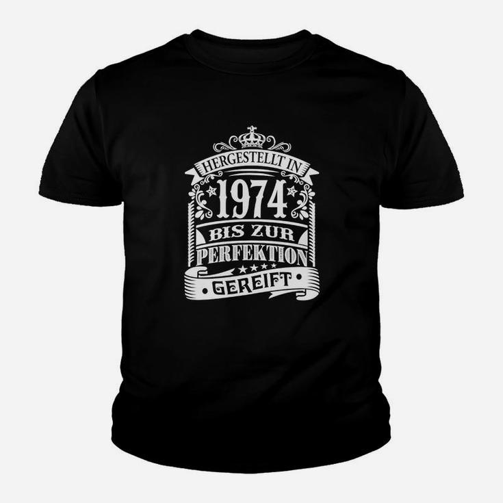 Vintage 1974 Geburtsjahr Kinder Tshirt, Perfektions-Herren Kinder Tshirt