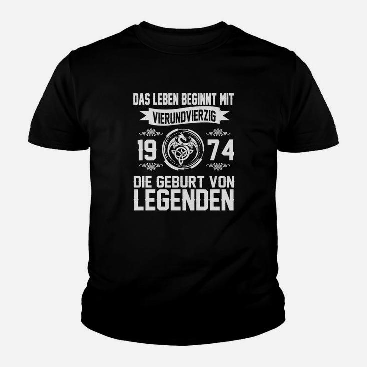 Vintage 1974 Legendengeburt Kinder Tshirt, Retro Geburtstags-Design