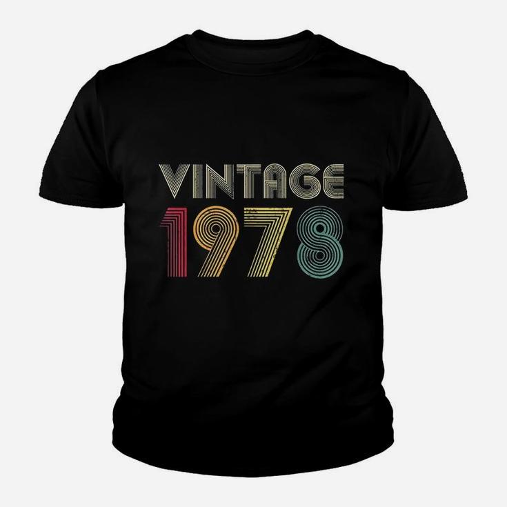 Vintage 1978 44th Birthday Gift 44 Years Old Men Women Retro  Kid T-Shirt