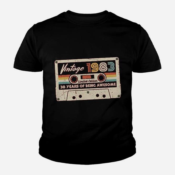 Vintage 1983 Retro Cassette Made In 1983 Kid T-Shirt