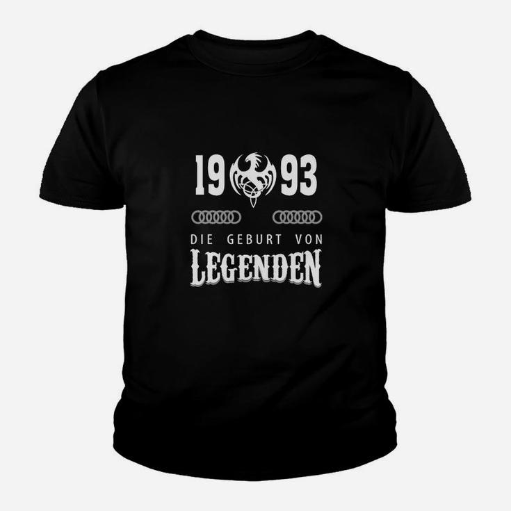 Vintage 1993 Geburtsjahr Legenden Kinder Tshirt, Retro Jahrgang Tee