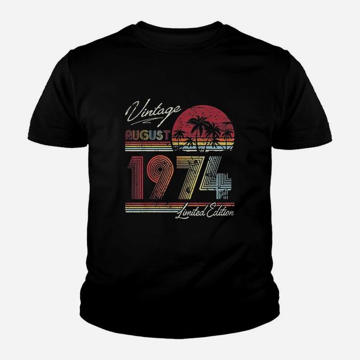 Vintage 47th Birthday Gift Retro Vintage August 1974  Kid T-Shirt