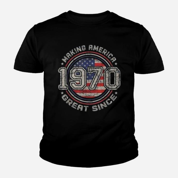 Vintage 51st Birthday Gift Making America Great Since 1970  Kid T-Shirt