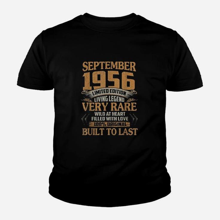 Vintage 66 Years Old September 1956 66th Birthday Gifts Kid T-Shirt