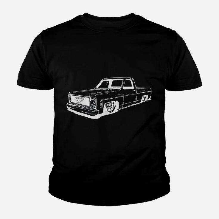 Vintage 73-87 Mini C10 Truck Slammed Graphic Kid T-Shirt