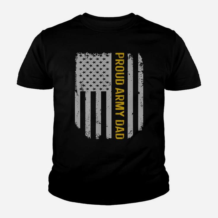 Vintage American Flag Proud Army Dad Father's Day Gift T-shirt Kid T-Shirt