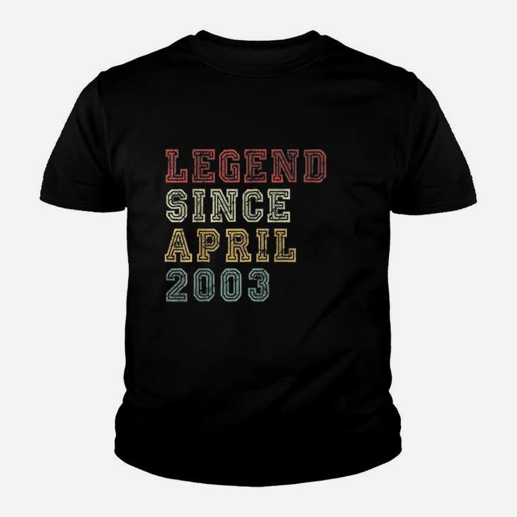Vintage April 2003 Retro 19 Years Old 19th Birthday Gifts  Kid T-Shirt