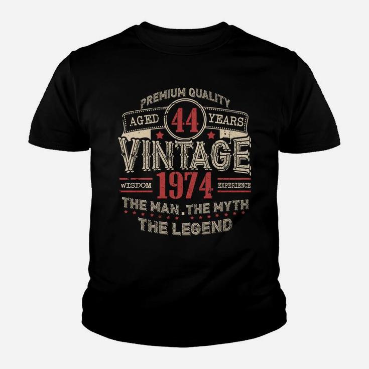 Vintage Awesome Legends Born In 1974 Aged 44 Yrs Years Old Kid T-Shirt