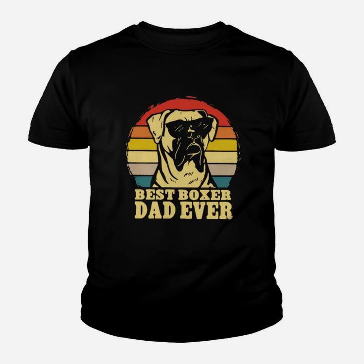 Vintage Best Boxer Dad Ever Father’s Day Kid T-Shirt