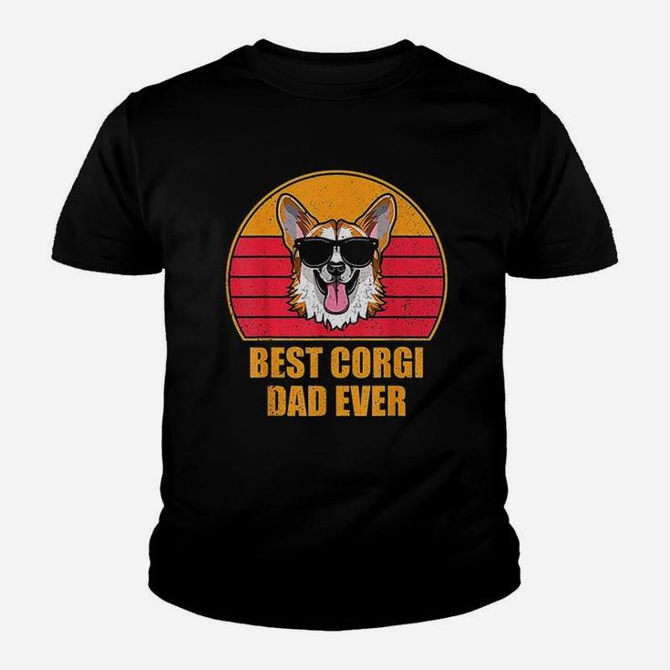 Vintage Best Corgi Dad Ever Kid T-Shirt