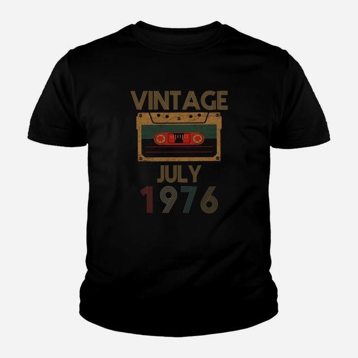 Vintage- Born In July 1976 Kid T-Shirt