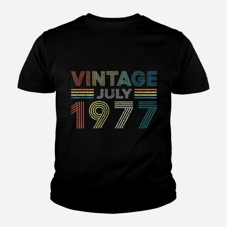 Vintage Born In July 1977 Man Myth Legend Kid T-Shirt