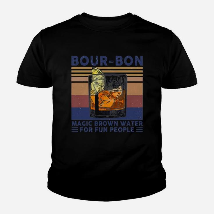 Vintage Bour-bon Magic Brown Water For Fun People Kid T-Shirt