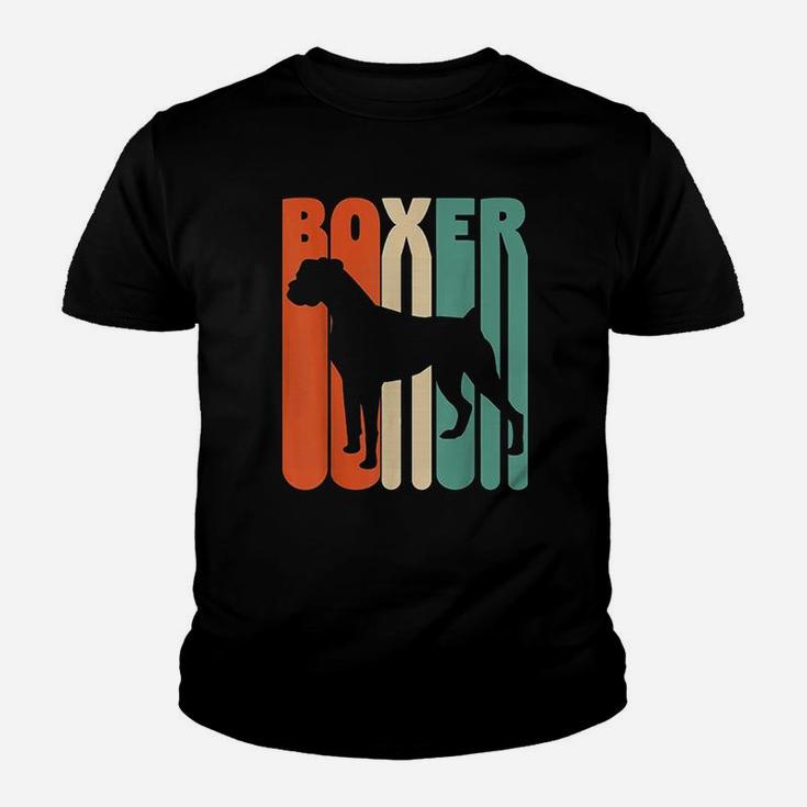 Vintage Boxer Gift For Dog Lover Funny Dog Owner Retro Boxer Kid T-Shirt