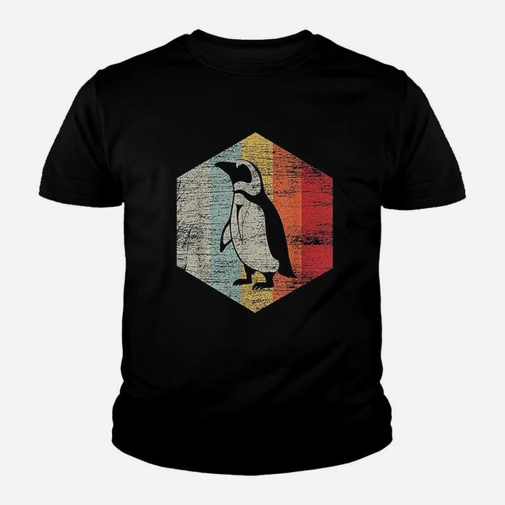 Vintage Earth Day Gifts Retro Penguin Kid T-Shirt