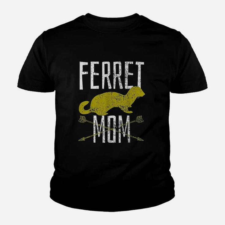 Vintage Ferret Mom Mother Mom Birthday Gifts Kid T-Shirt