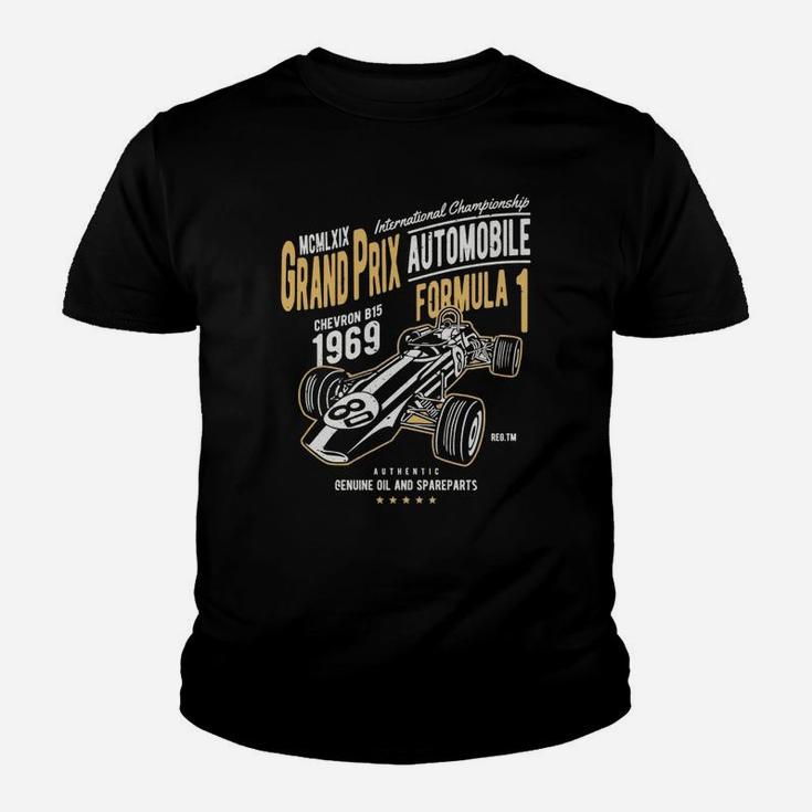 Vintage Formula Race Grand Prix Car Racing Driver T Shirt Kid T-Shirt