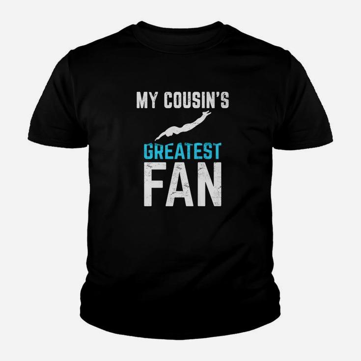 Vintage Graphic My Cousin Greatest Fan Swimming Kid T-Shirt