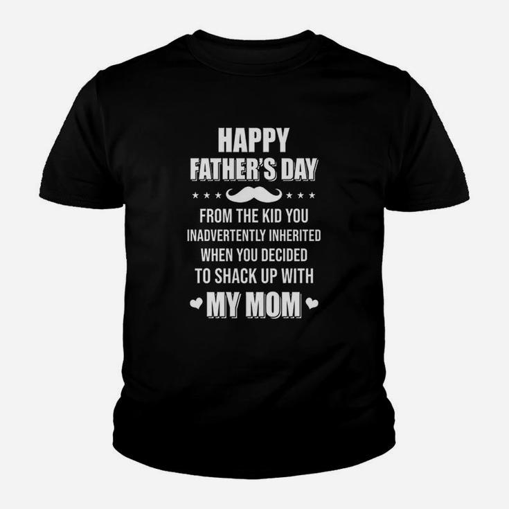 Vintage Happy Fathers Day From The Kid Bonus Step Dad Gift Kid T-Shirt