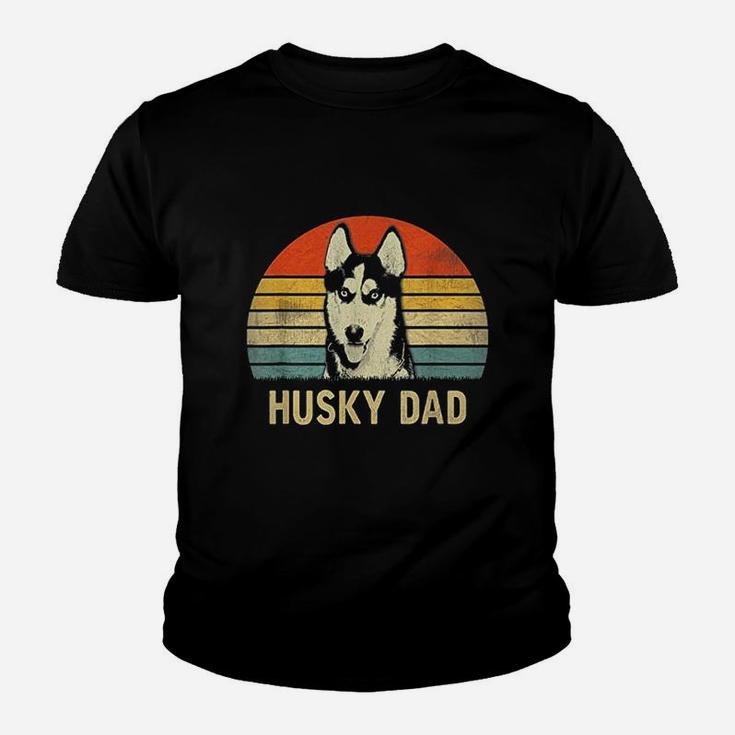 Vintage Husky Dad Fathers Day Gifts Kid T-Shirt