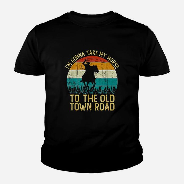 Vintage I Am Gonna Take My Horse To The Old Town Road Kid T-Shirt