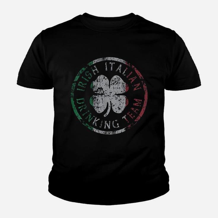 Vintage Irish Italian Drinking Team St Patrick's Day Kid T-Shirt