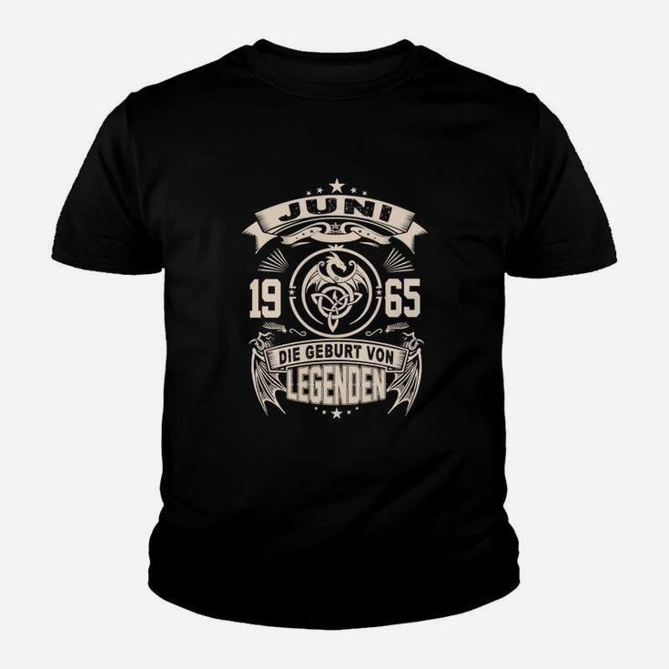 Vintage Juni 1965 Legenden Geburt Kinder Tshirt, Retro Design für Jubilare