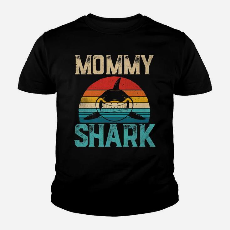 Vintage Mommy Shark Mommy Gift Halloween Christmas Kid T-Shirt