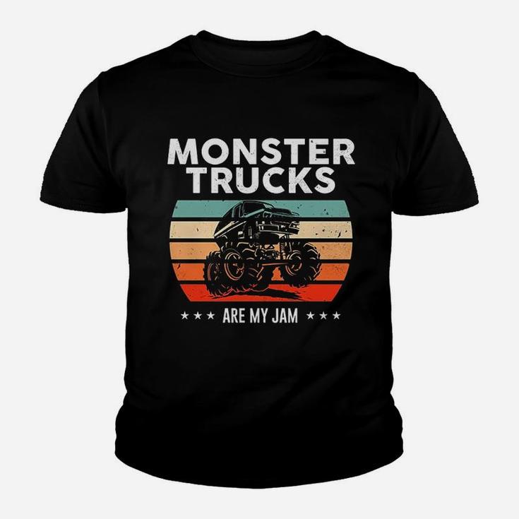 Vintage Monster Truck Are My Jam Retro Kid T-Shirt