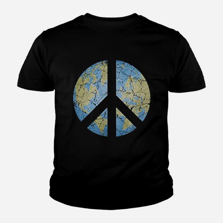 Vintage Peace On Earth World Peace Kid T-Shirt