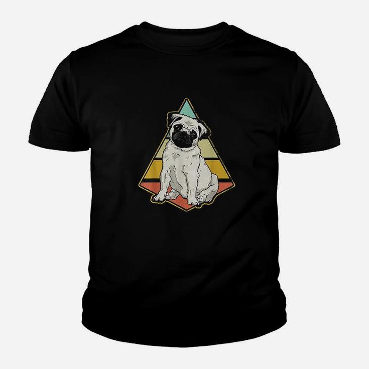 Vintage Pug Dog Retro Distressed Pug Lover Kid T-Shirt