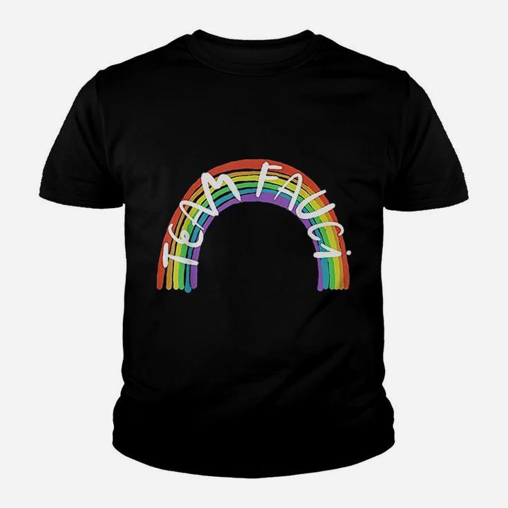 Vintage Rainbow Dr Fauci I Love Fauci Team Fauci Kid T-Shirt