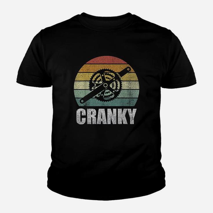 Vintage Retro Bicycle Cranky Gifts For Cycling Lovers Cranky Kid T-Shirt